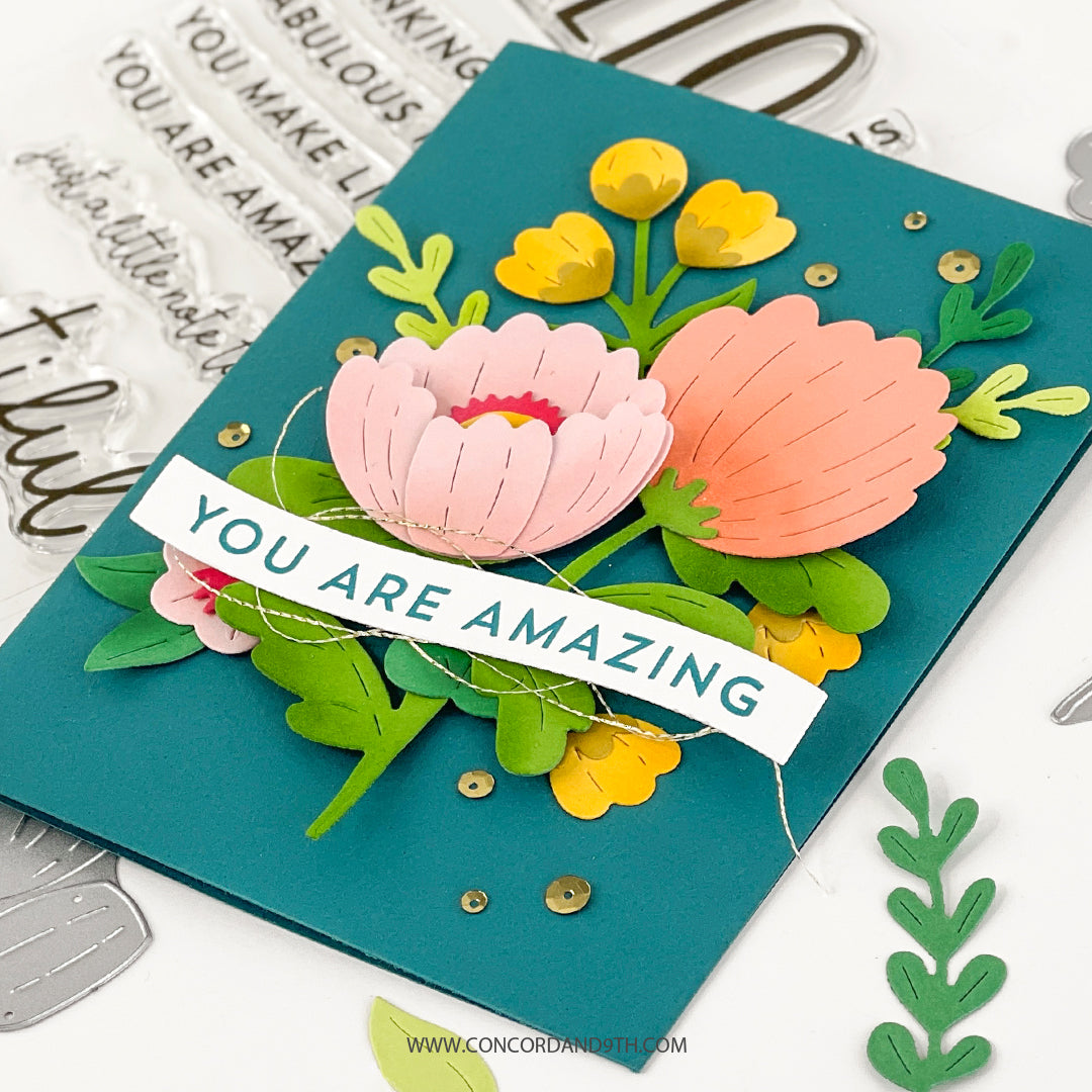 Picked Posie Greetings Stamp Set