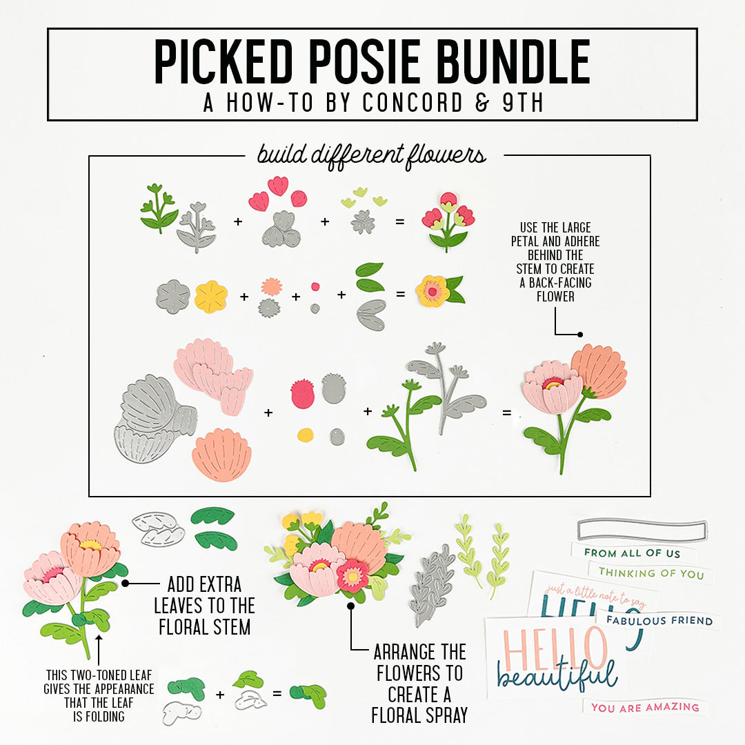 Troqueles Picked Posie