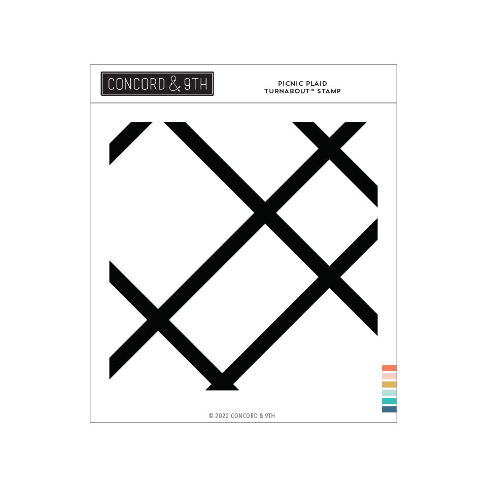 Sello Turnabout™ de cuadros escoceses para picnic