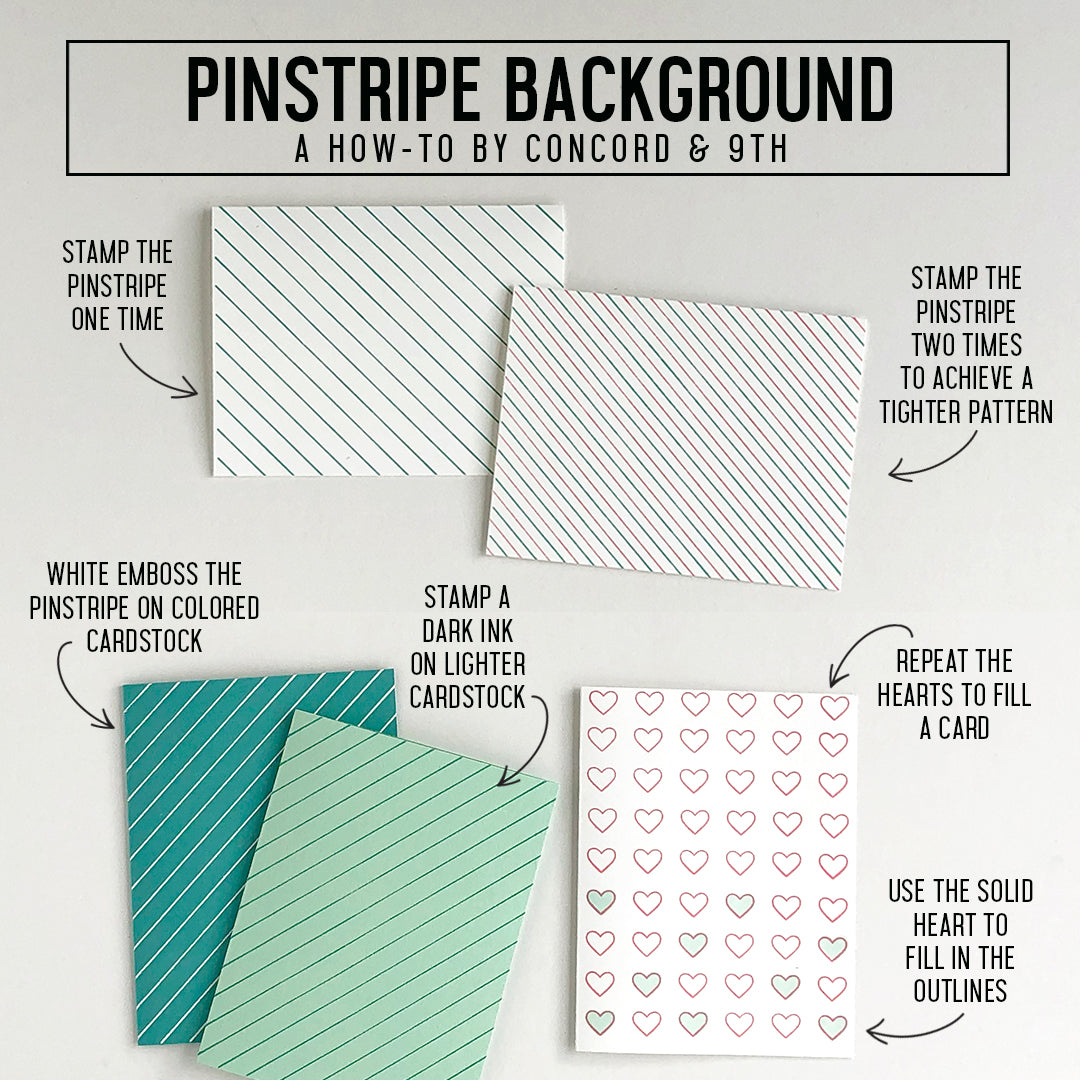 Pinstripe Background Stamp Set