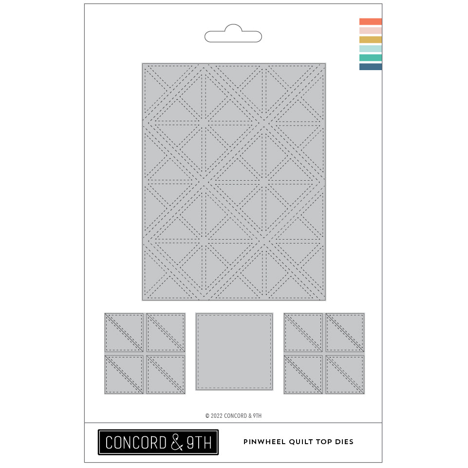 Troqueles para la parte superior de la colcha con forma de rueda dentada