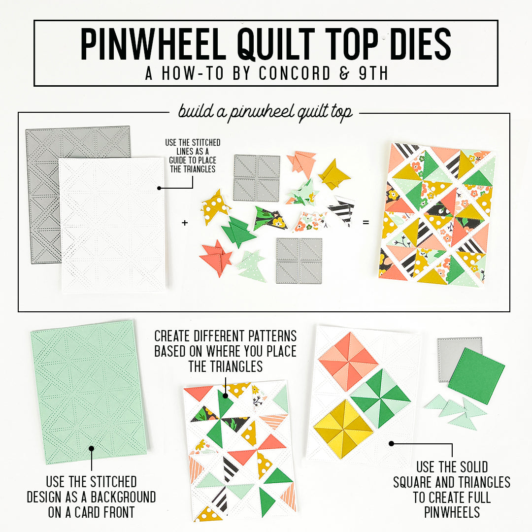 Pinwheel Quilt Top Dies