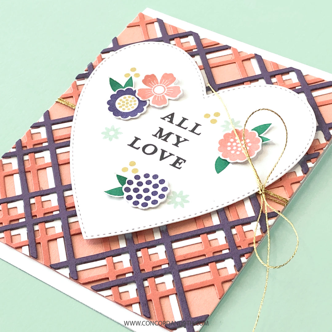 Troquel fino para frente de tarjeta a cuadros