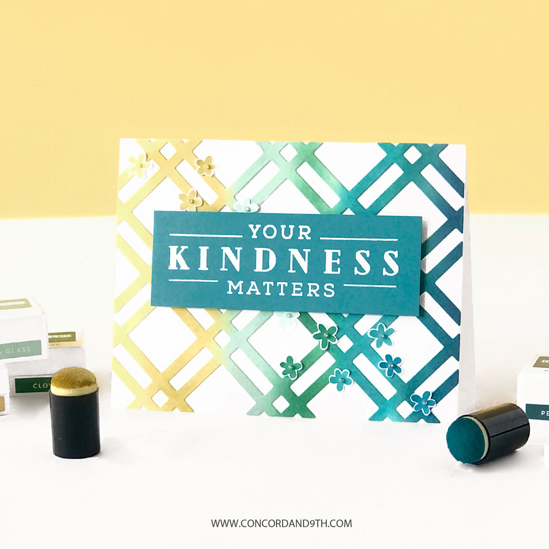 Plaid Card Front Thick Die