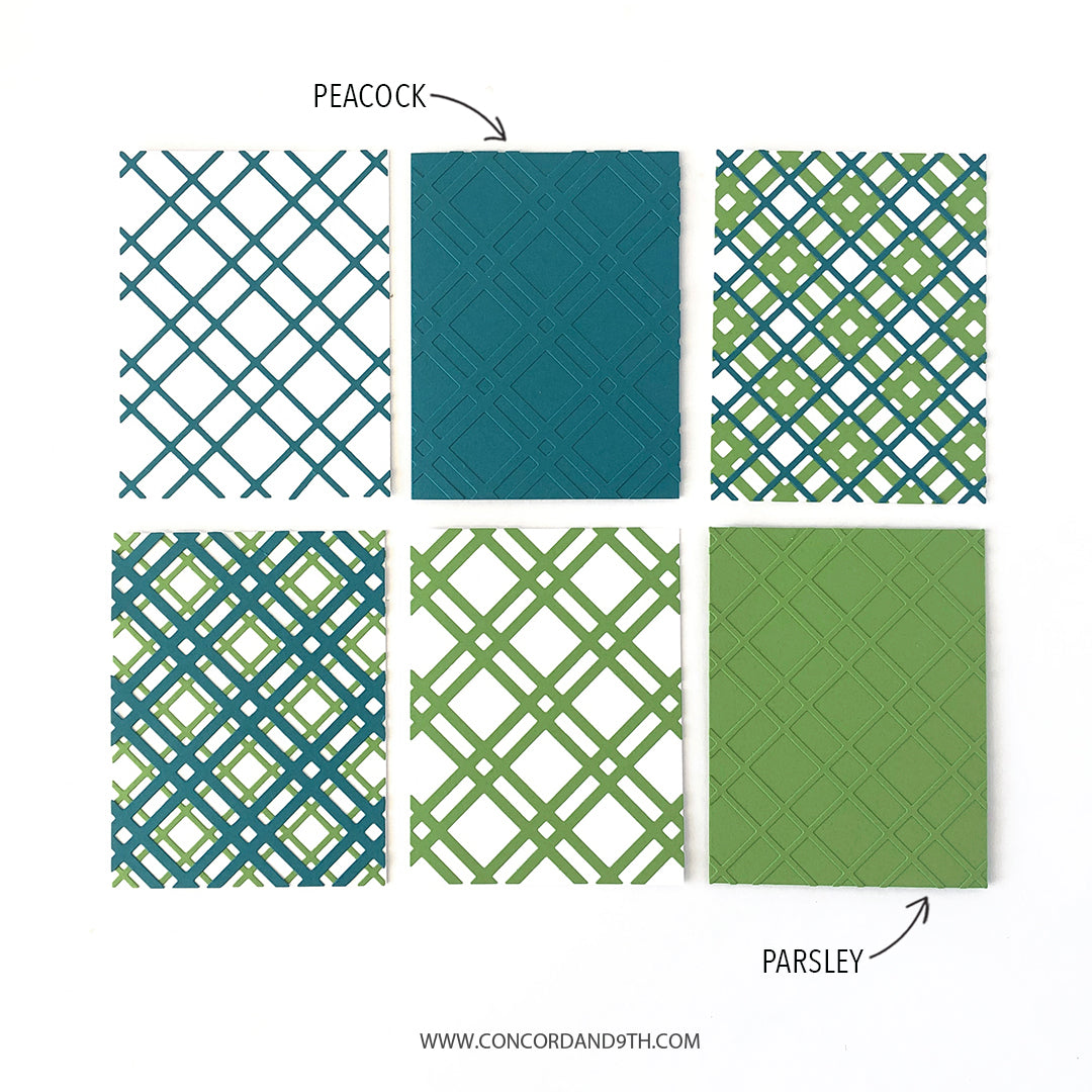 Troquel grueso para frente de tarjeta a cuadros