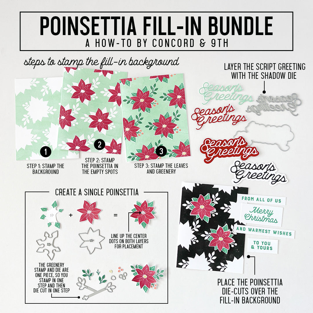 LAST CHANCE: Poinsettia Fill-In Bundle