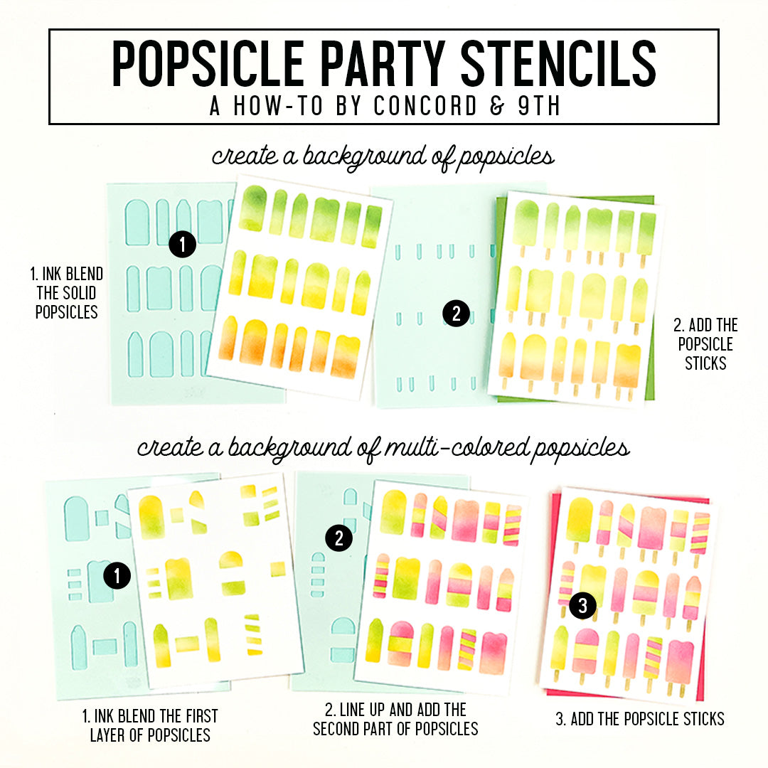 Popsicle Party Stencil Pack