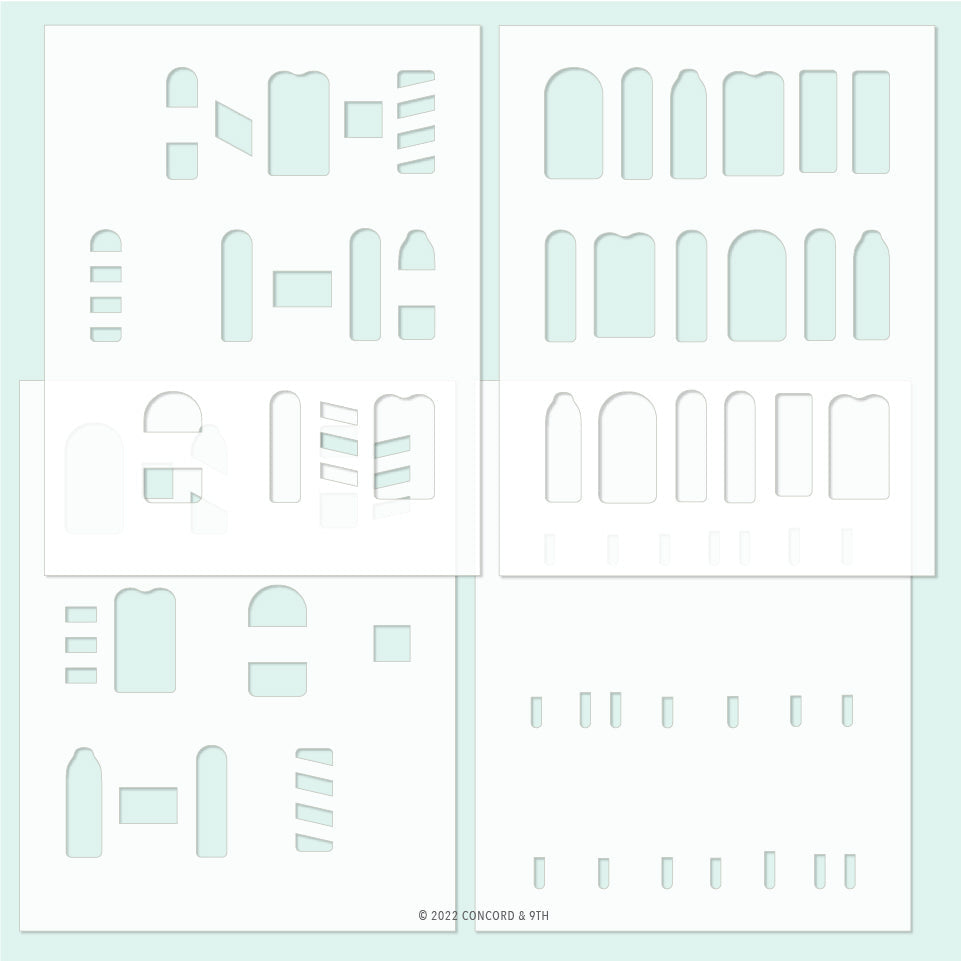 Popsicle Party Stencil Pack WHOLESALE