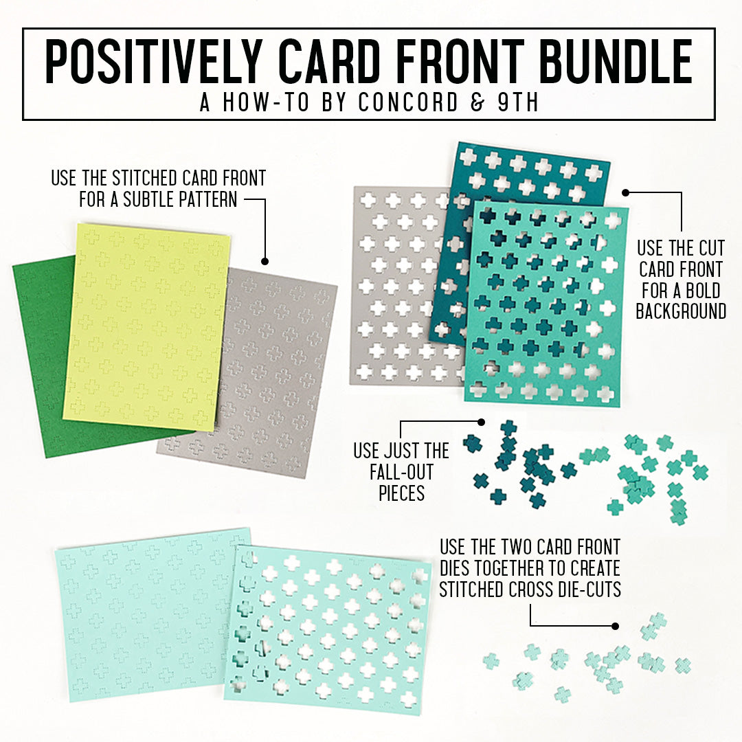 Positively Stitched Card Front Bundle