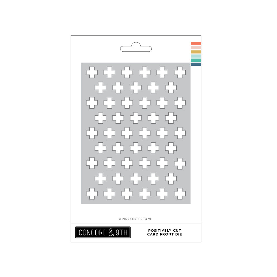 Troquel de frente de tarjeta con corte positivo