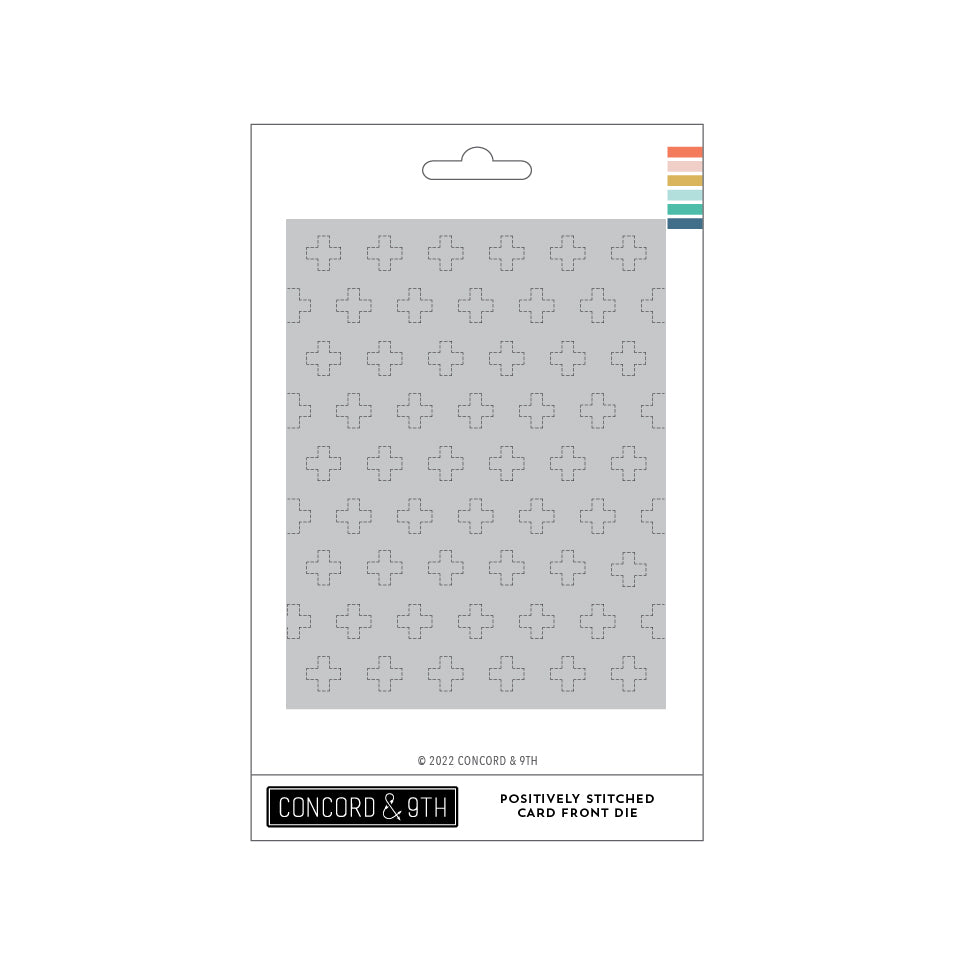 Troquel de frente de tarjeta con costura positiva