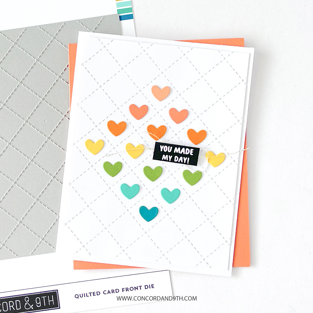 Troquel frontal de tarjeta acolchada