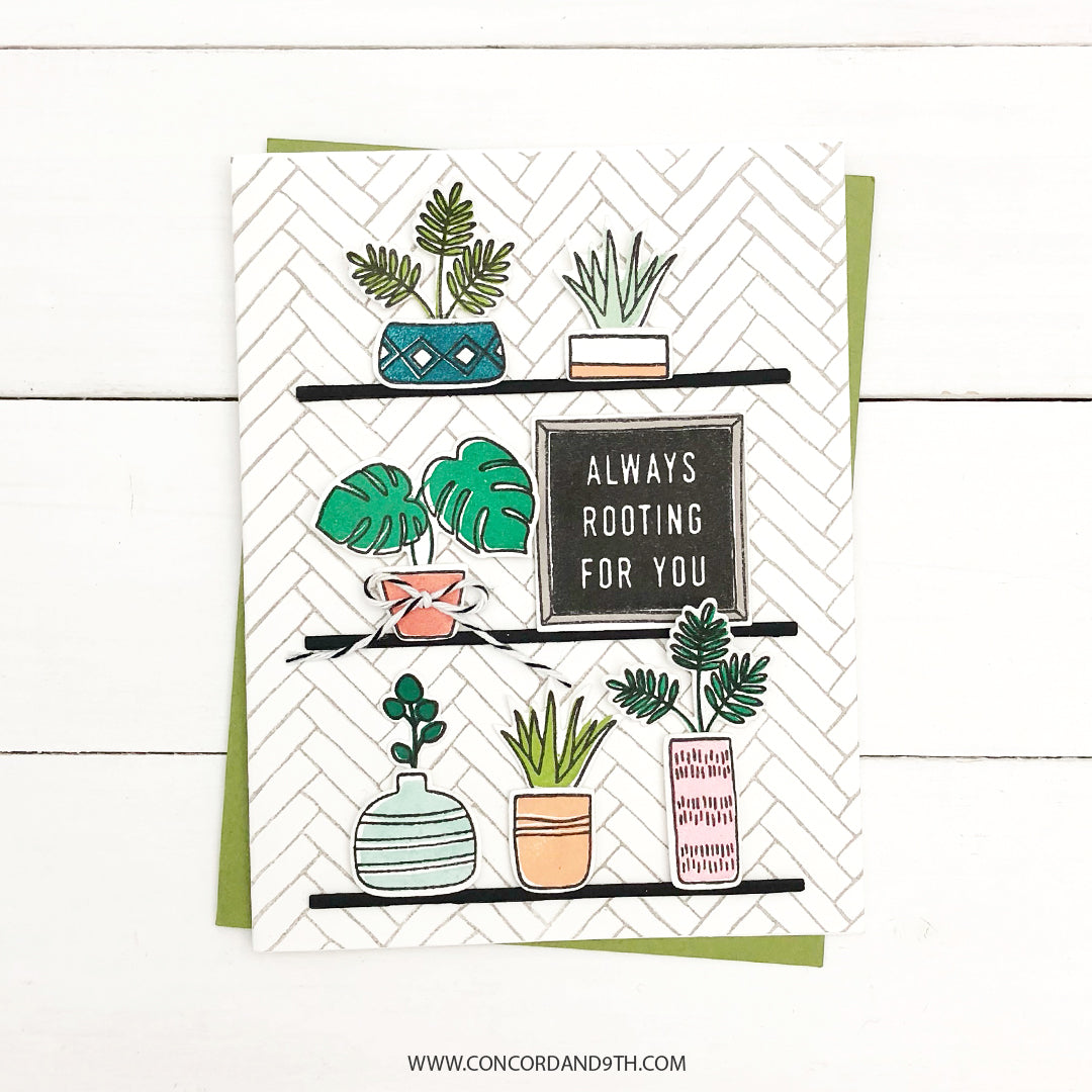 Herringbone Background Stamp