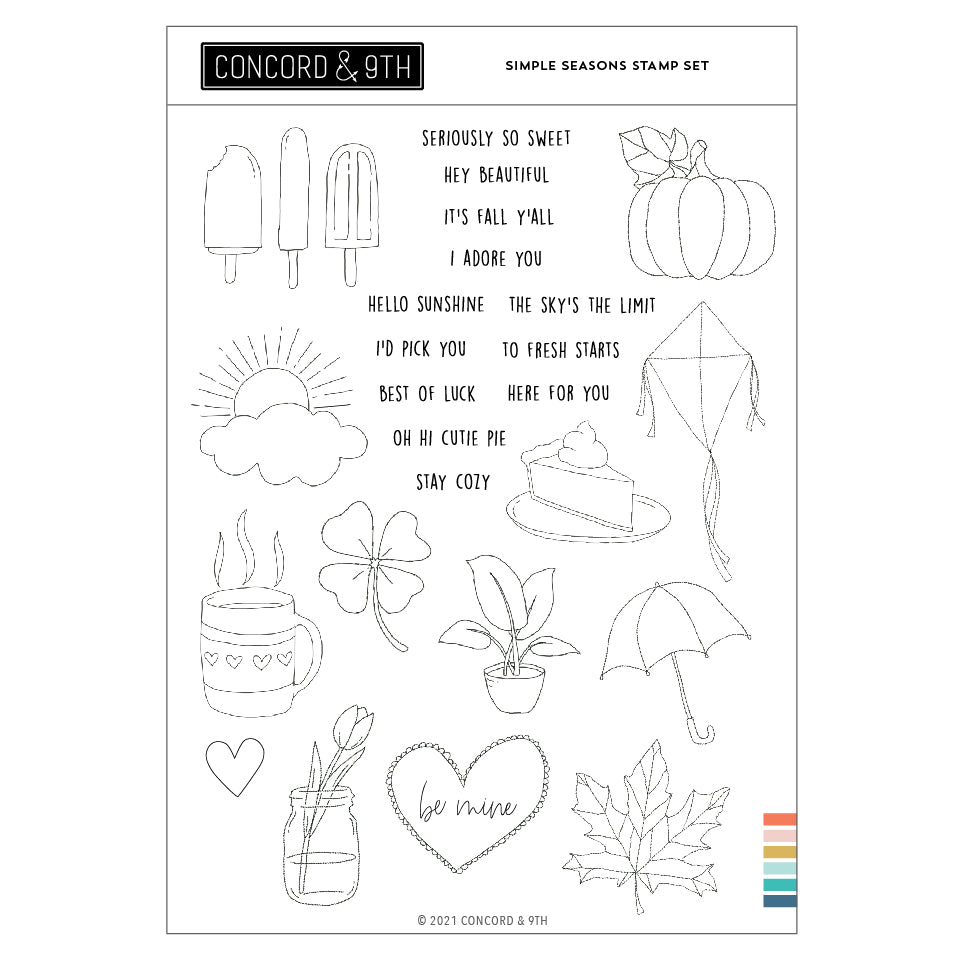 Last Chance: 2024 Calendar Stamp Set - Concord & 9th