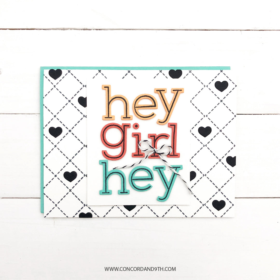 Juego de sellos con fondo de cuadros vichy