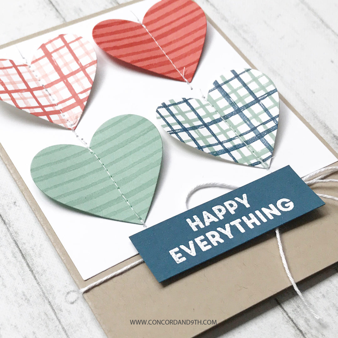 Sello con fondo de rayas esbozadas