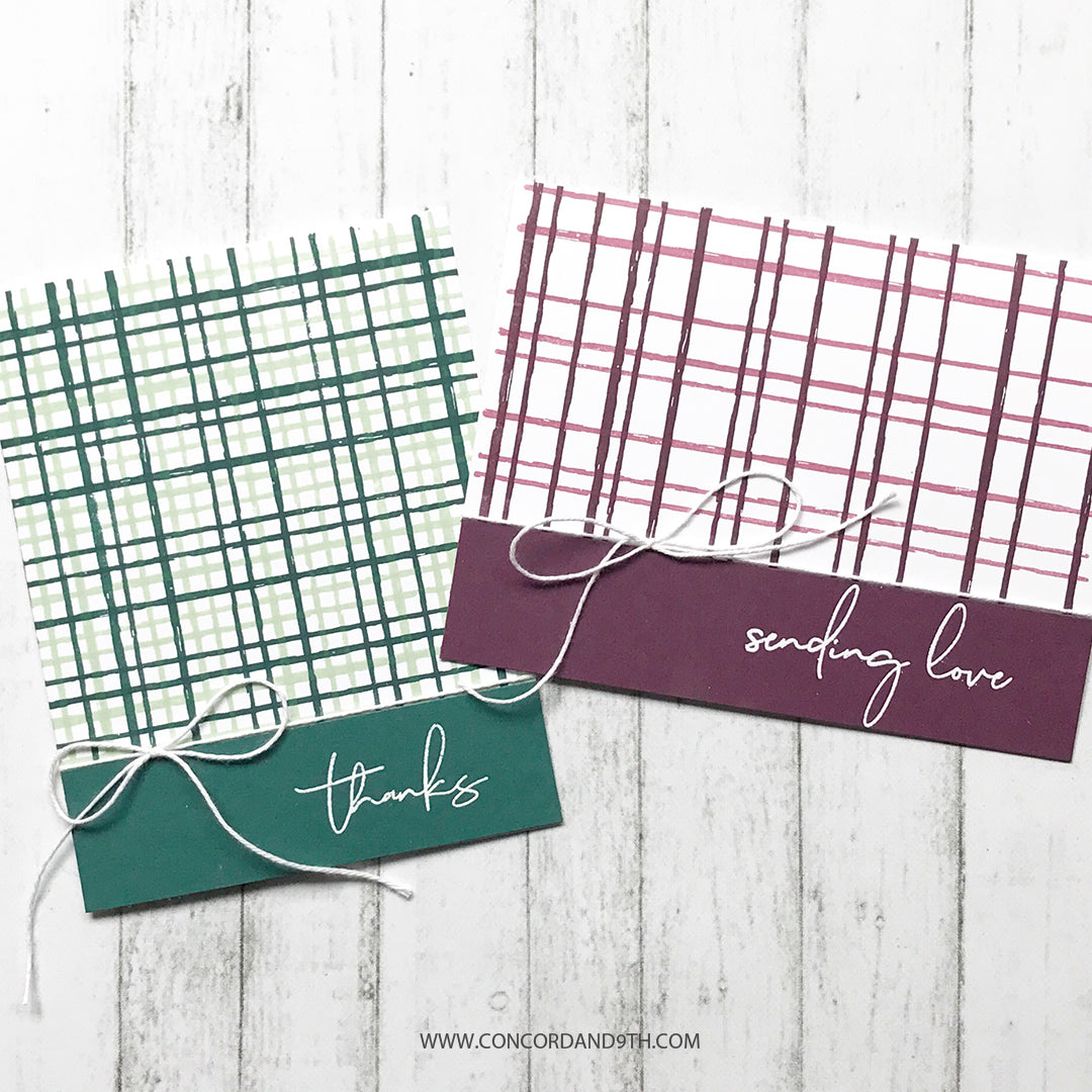 Sello con fondo de rayas esbozadas