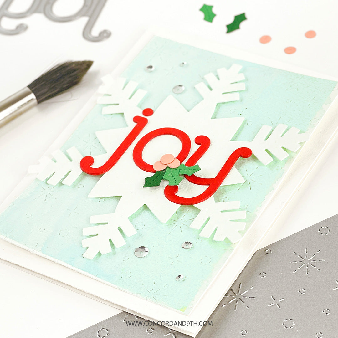 Troquel frontal de tarjeta zSnowfall