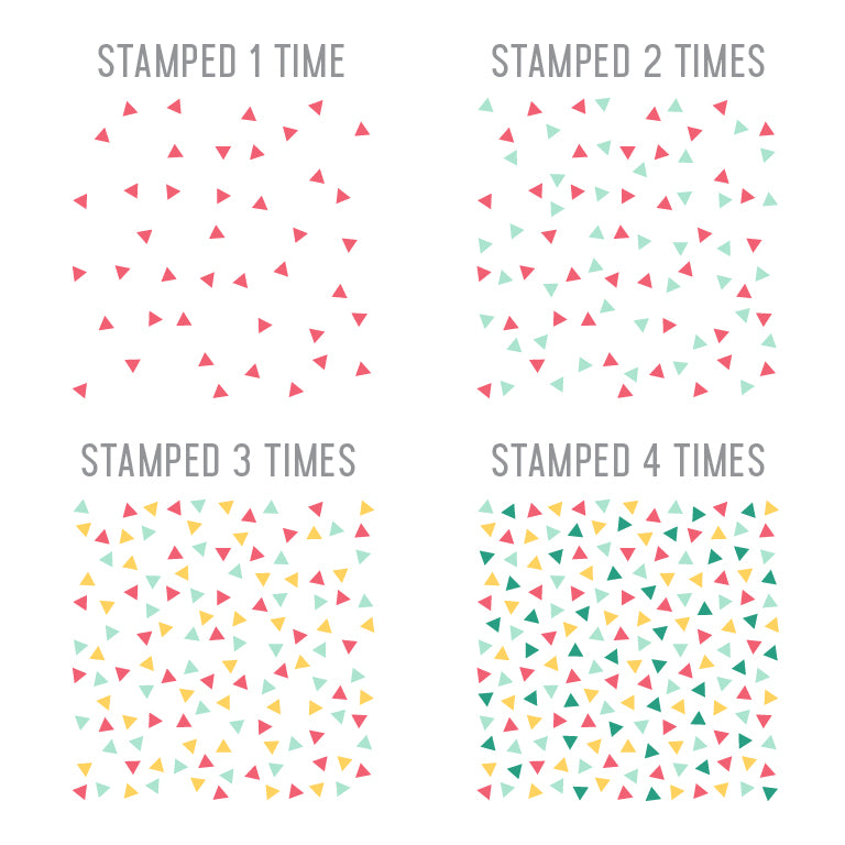 Paquete de confeti triangular