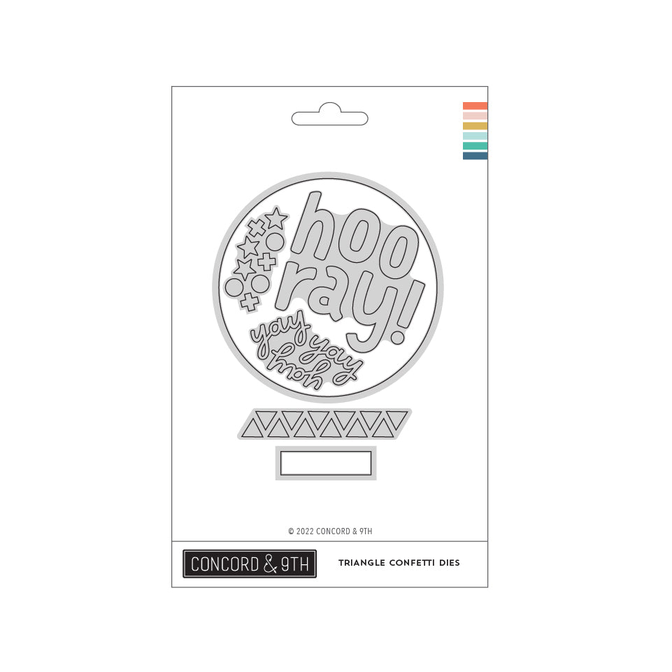 Troqueles de confeti triangular