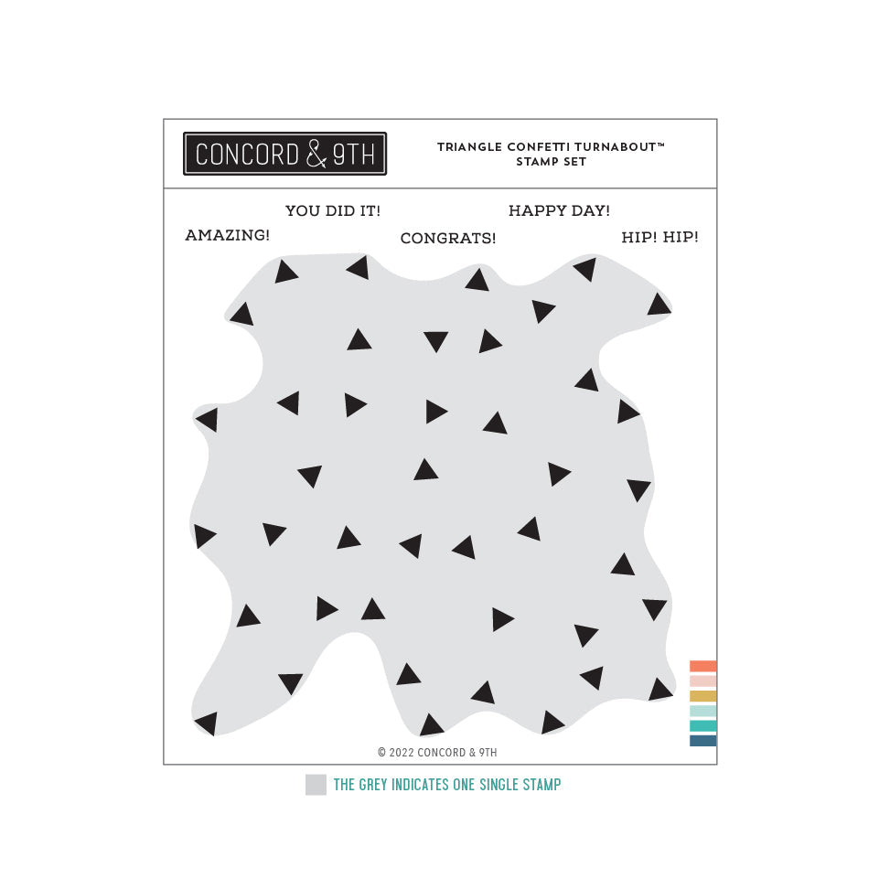 Triangle Confetti Turnabout™ Stamp Set WHOLESALE