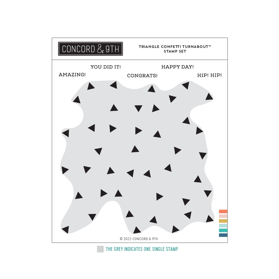 Triangle Confetti Turnabout™ Stamp Set