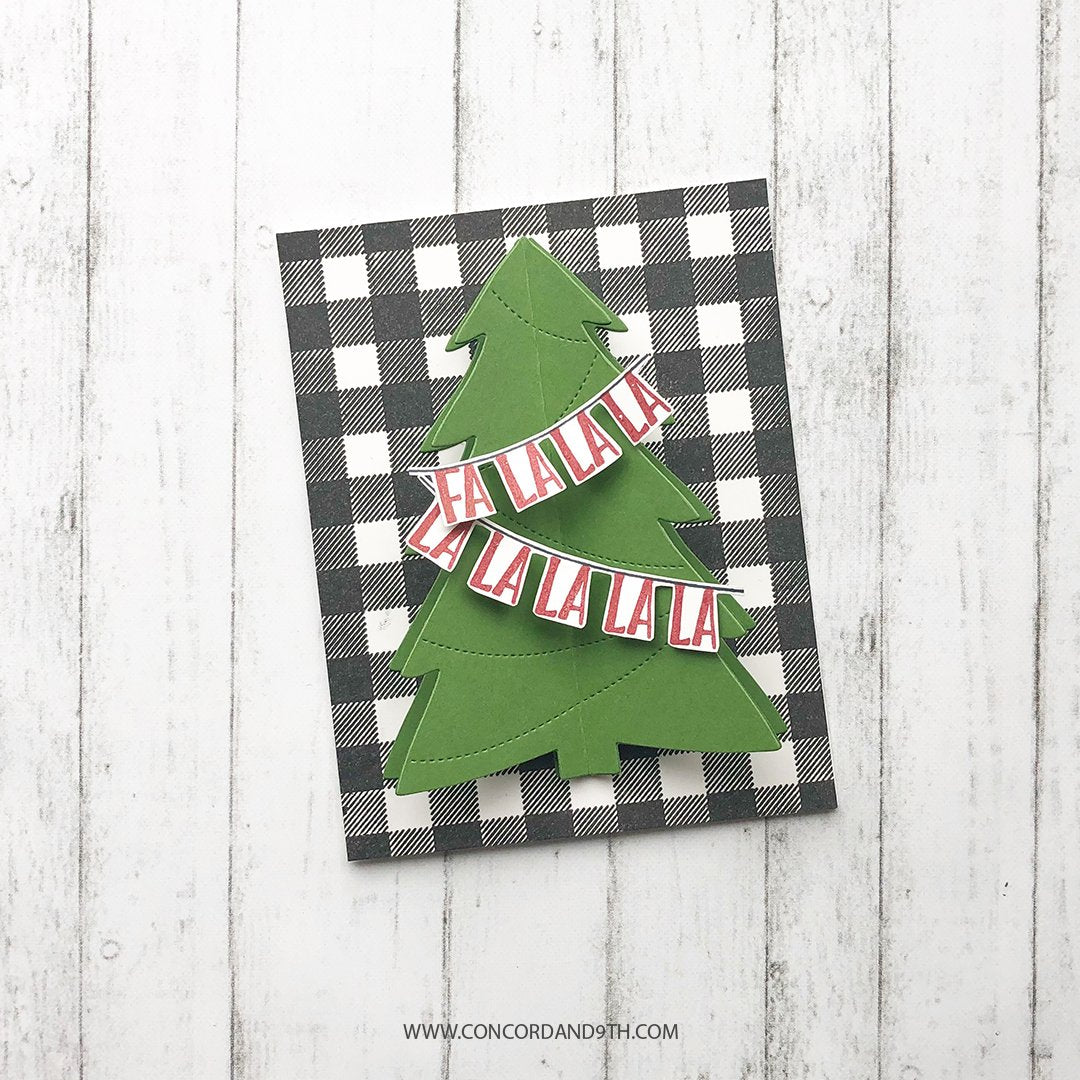 Juego de sellos con fondo de cuadros