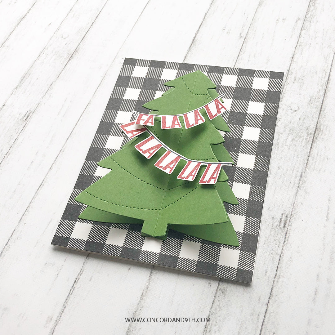 Juego de sellos con fondo de cuadros