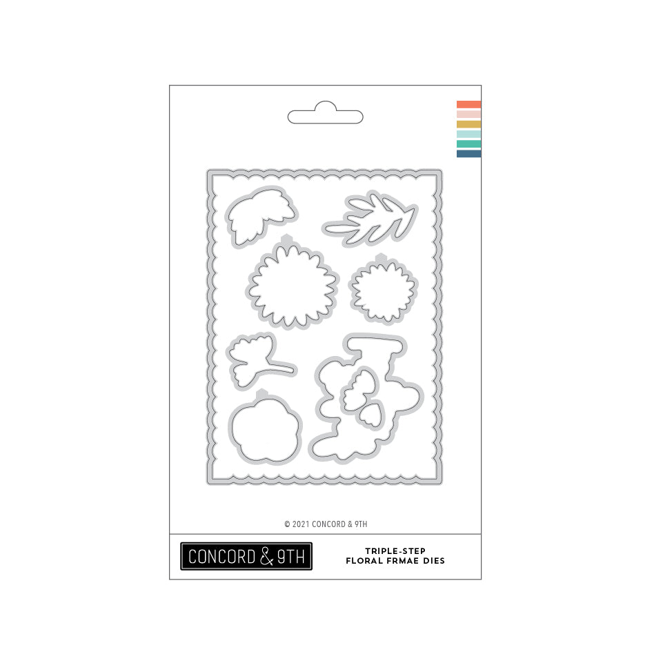 Triple-Step Floral Frame Dies