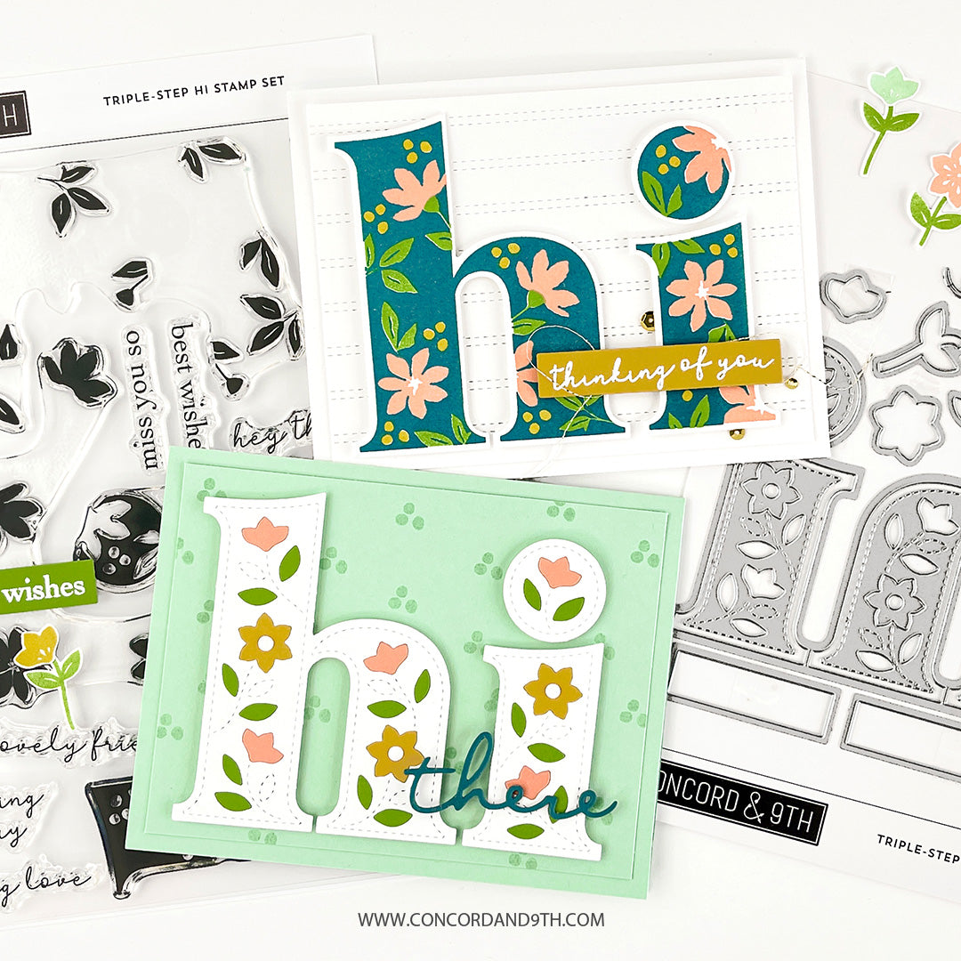 Triple-Step Hi Stamp Set