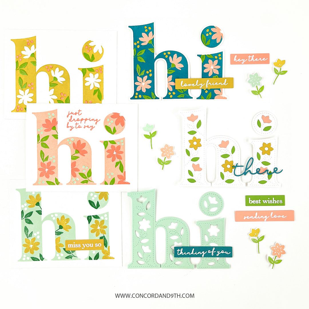 Triple-Step Hi Stamp Set