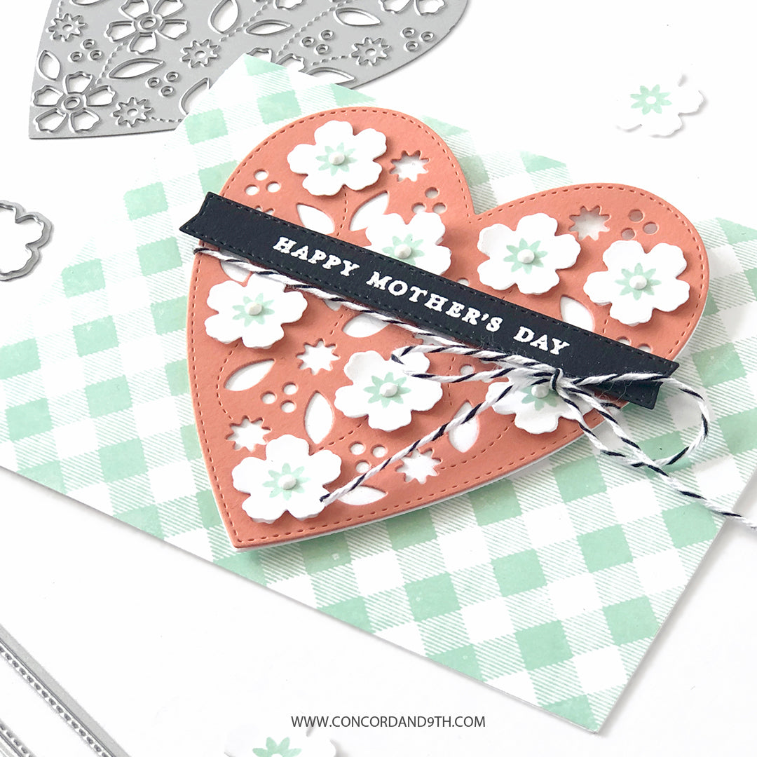 Paper Roll Heart Stamp - Blooming Brilliant