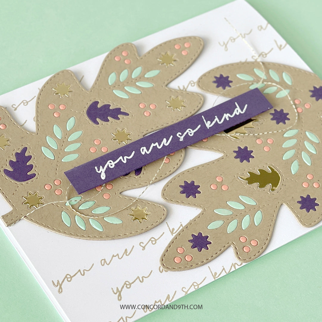 Stamp and Die Sets New Arrivals 2023 Stamp-a-Side Leaves Cutting