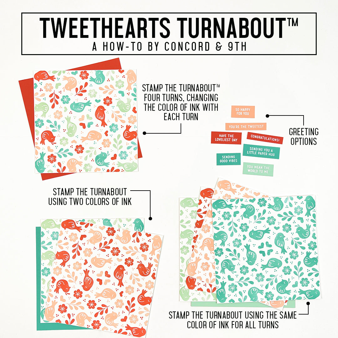 Tweethearts Turnabout™ Stamp Set