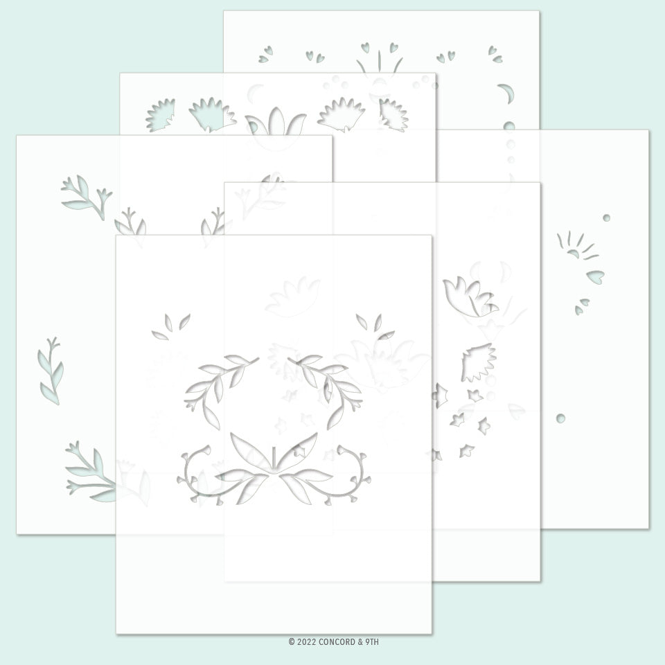 Paquete de plantillas de alas caprichosas