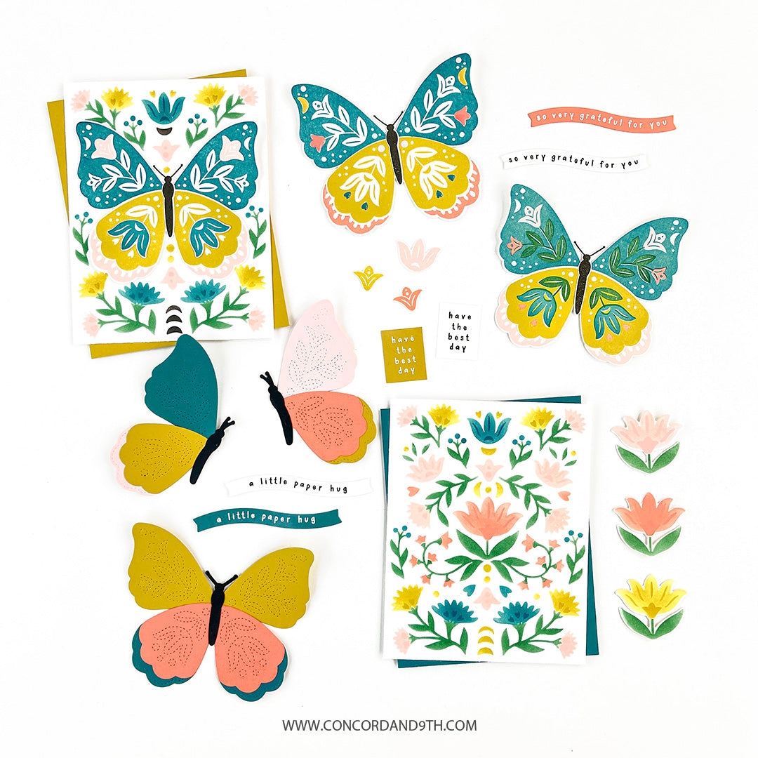 Whimsical Wings Stencil Pack