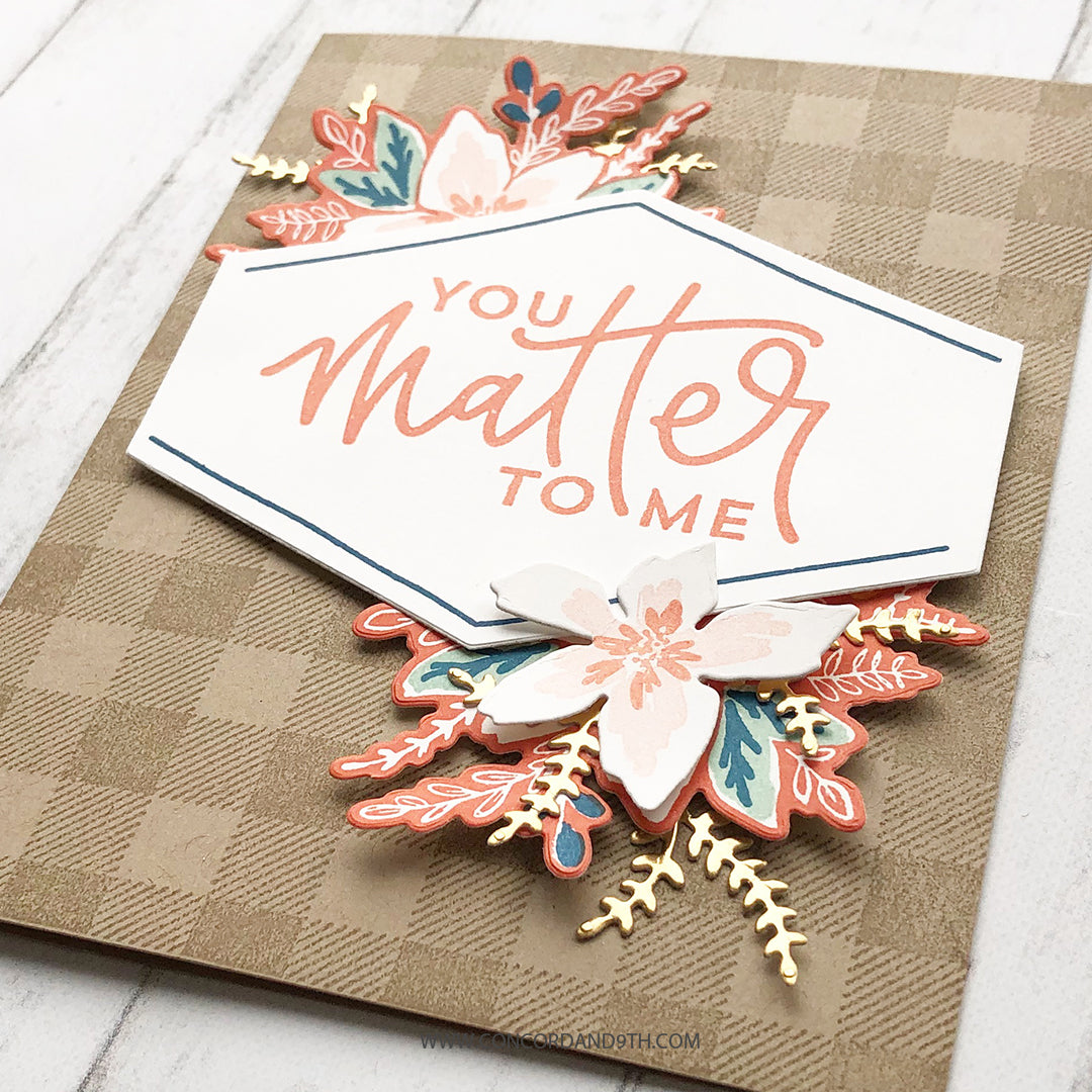 Juego de sellos con fondo de cuadros