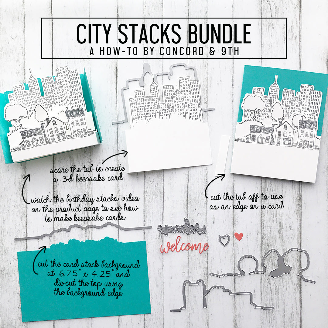 City Stacks Stamp Set