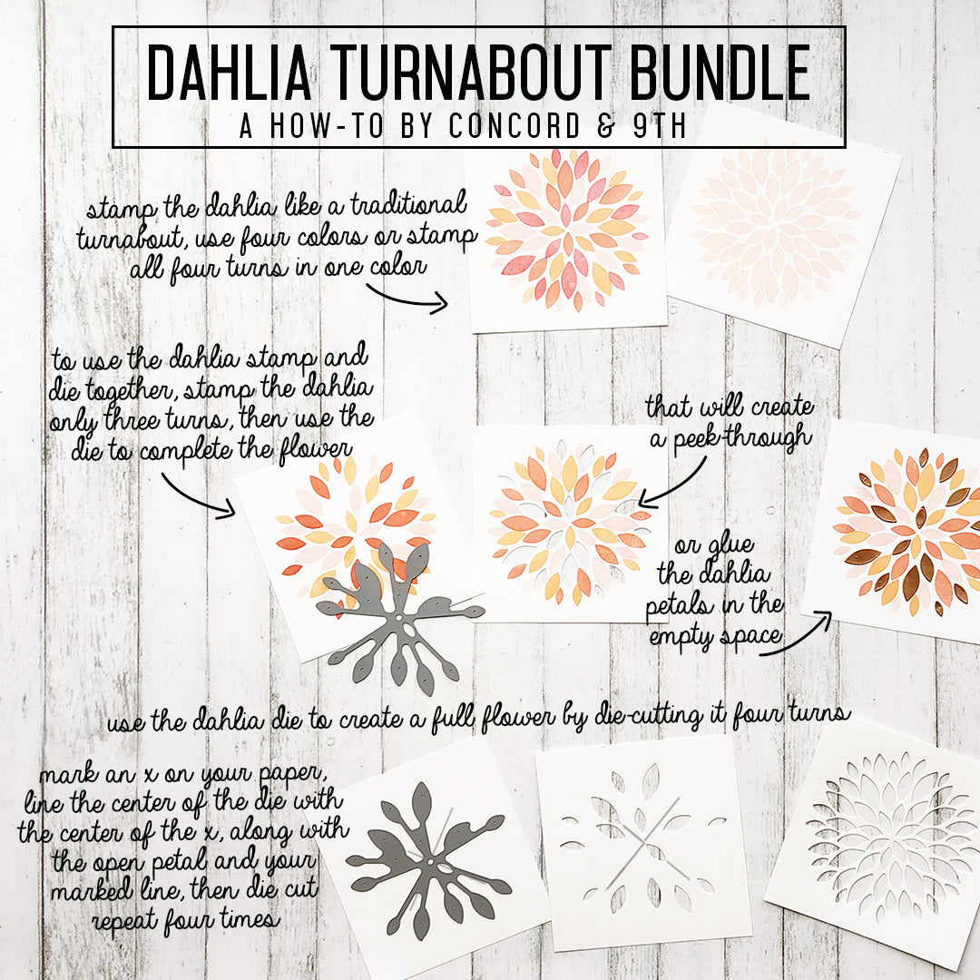 Dahlia Turnabout™ Stamp Set