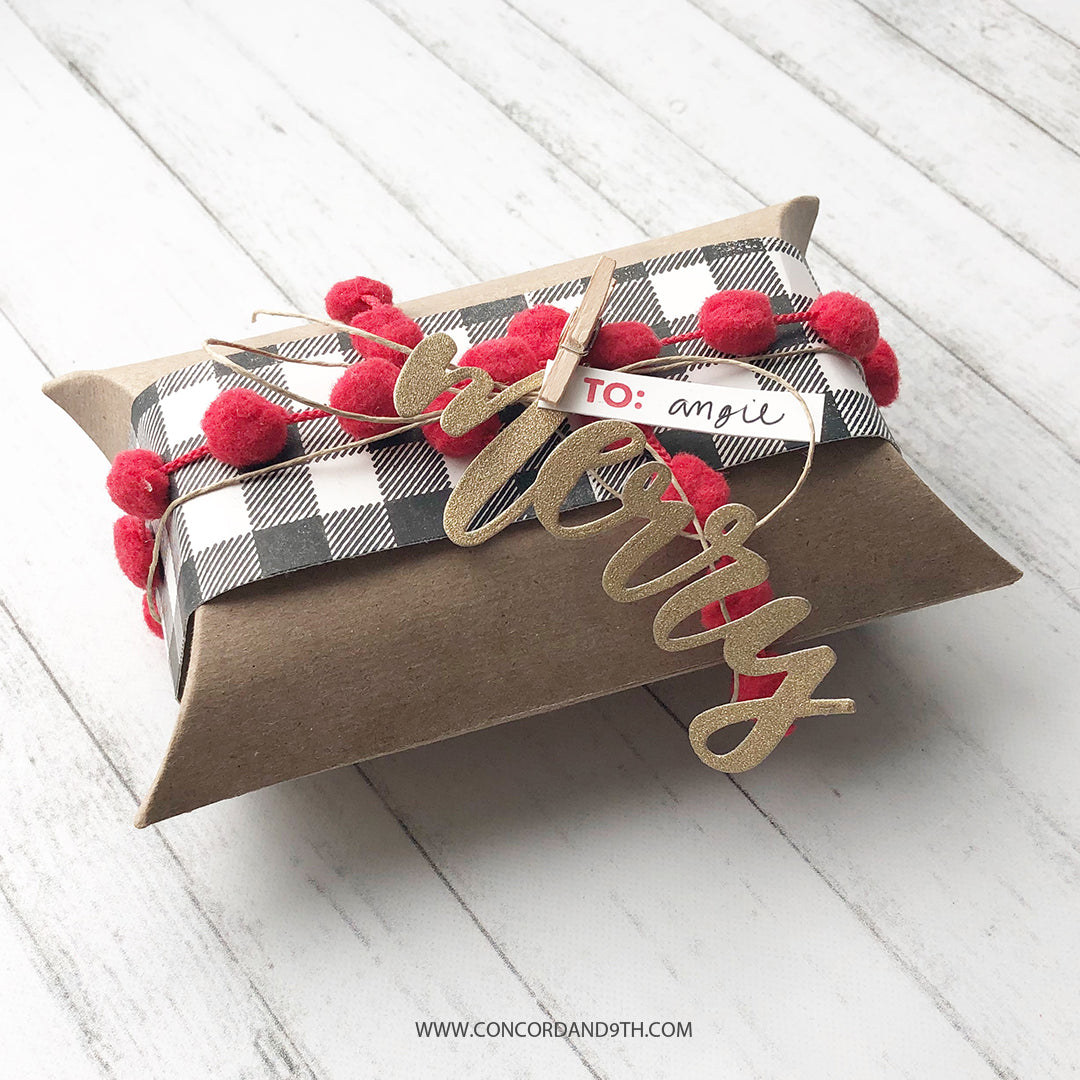 Juego de sellos con fondo de cuadros